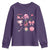 Womens Golf Lover Youth Sweatshirt Cute Pink Bow Golf Sports Gift - Wonder Print Shop