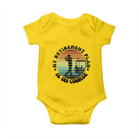 My Retirement Plan Is On Course Baby Onesie Retired Golfer Gift - Wonder Print Shop