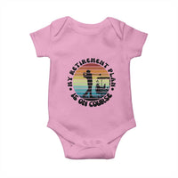 My Retirement Plan Is On Course Baby Onesie Retired Golfer Gift - Wonder Print Shop