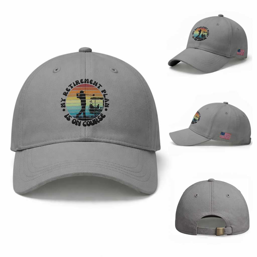 My Retirement Plan Is On Course Baseball Cap Retired Golfer Gift