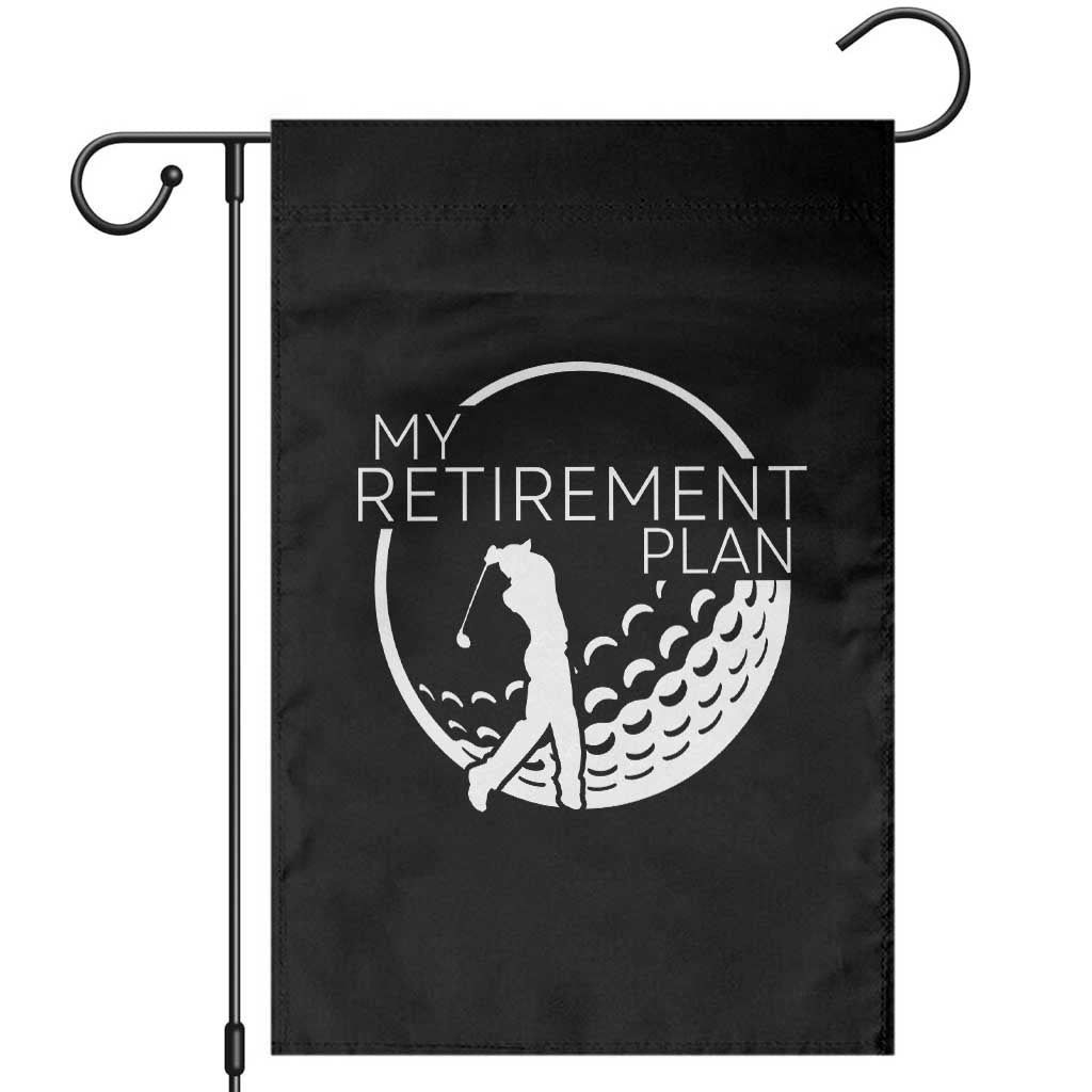 Funny Retirement Golf Garden Flag Saying Golfing Gift - Wonder Print Shop