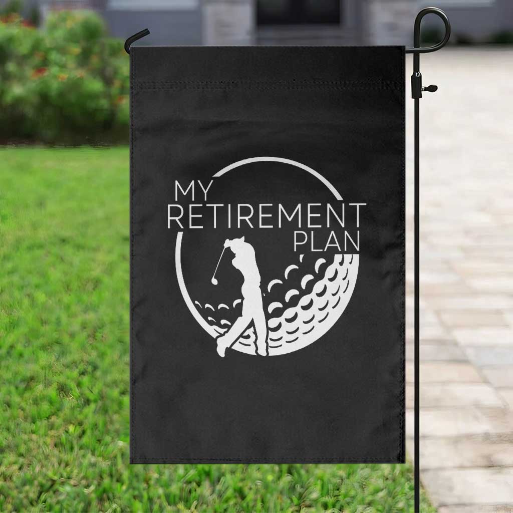 Funny Retirement Golf Garden Flag Saying Golfing Gift - Wonder Print Shop