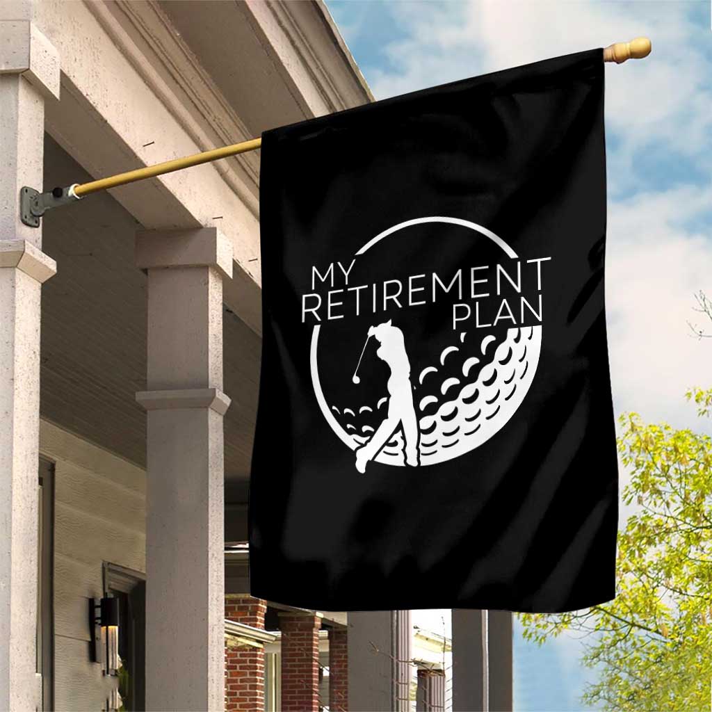 Funny Retirement Golf Garden Flag Saying Golfing Gift - Wonder Print Shop