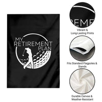 Funny Retirement Golf Garden Flag Saying Golfing Gift - Wonder Print Shop