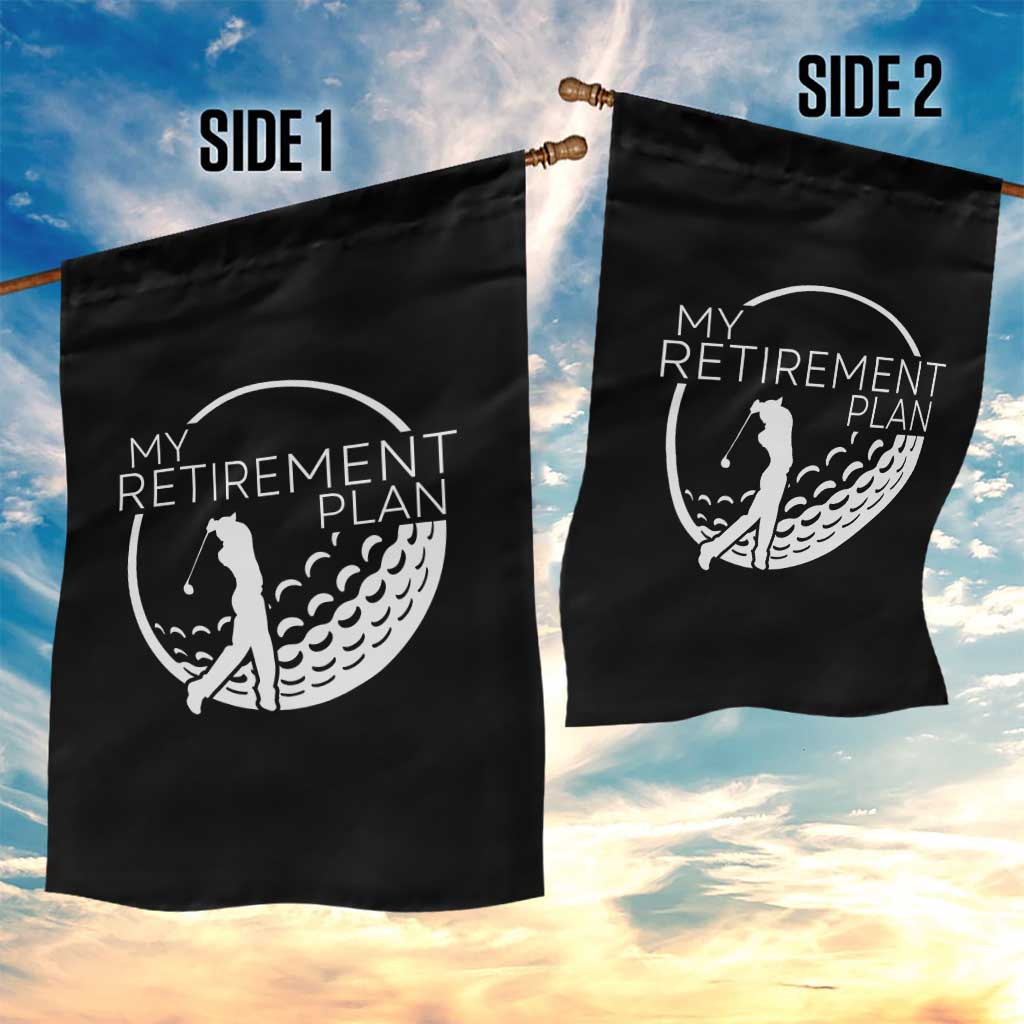 Funny Retirement Golf Garden Flag Saying Golfing Gift - Wonder Print Shop