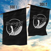 Funny Retirement Golf Garden Flag Saying Golfing Gift - Wonder Print Shop