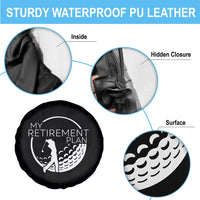 Funny Retirement Golf Spare Tire Cover Saying Golfing Gift - Wonder Print Shop