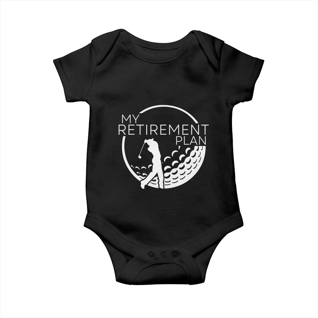 Funny Retirement Golf Baby Onesie Saying Golfing Gift - Wonder Print Shop