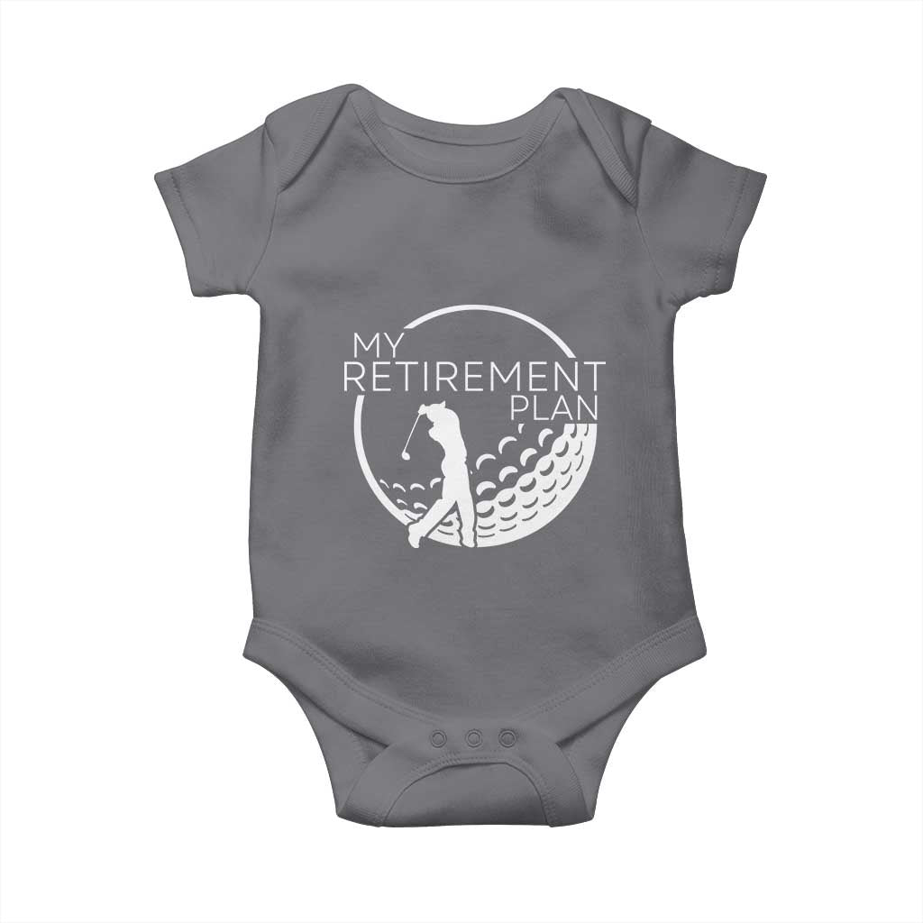 Funny Retirement Golf Baby Onesie Saying Golfing Gift - Wonder Print Shop