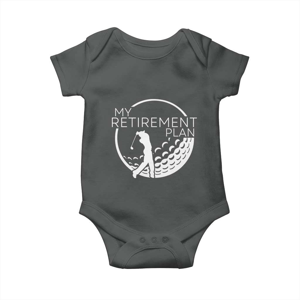 Funny Retirement Golf Baby Onesie Saying Golfing Gift - Wonder Print Shop