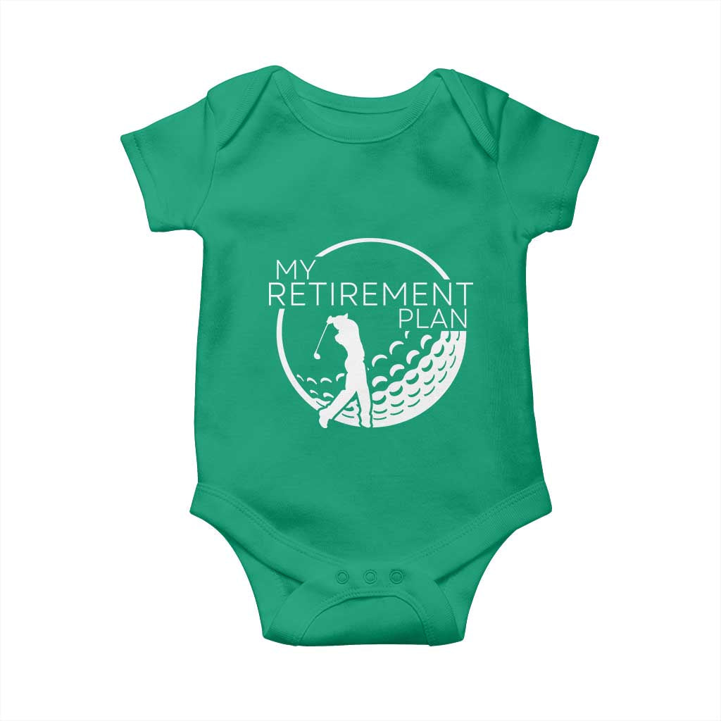 Funny Retirement Golf Baby Onesie Saying Golfing Gift - Wonder Print Shop