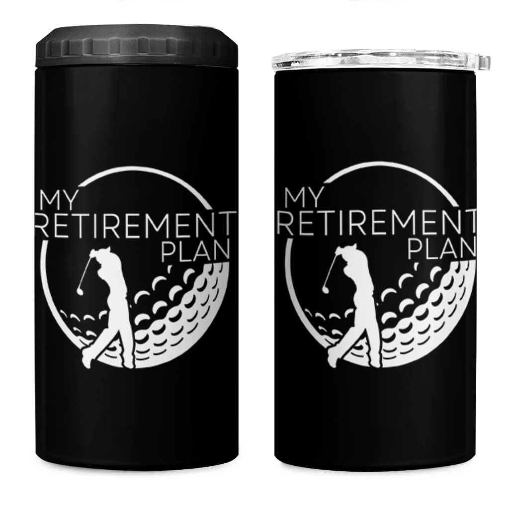 Funny Retirement Golf 4 in 1 Can Cooler Tumbler Saying Golfing Gift - Wonder Print Shop