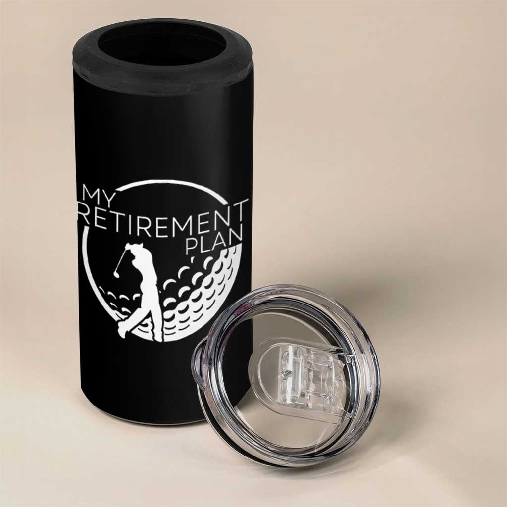 Funny Retirement Golf 4 in 1 Can Cooler Tumbler Saying Golfing Gift - Wonder Print Shop