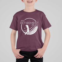 Funny Retirement Golf T Shirt For Kid Saying Golfing Gift - Wonder Print Shop