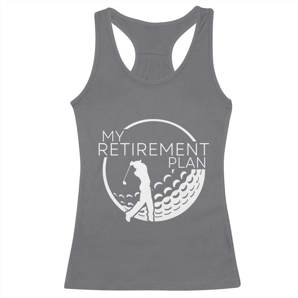 Funny Retirement Golf Racerback Tank Top Saying Golfing Gift - Wonder Print Shop