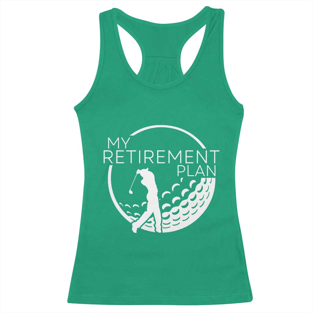 Funny Retirement Golf Racerback Tank Top Saying Golfing Gift - Wonder Print Shop