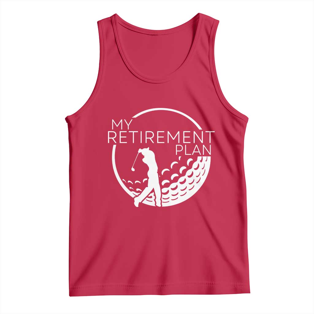 Funny Retirement Golf Tank Top Saying Golfing Gift - Wonder Print Shop