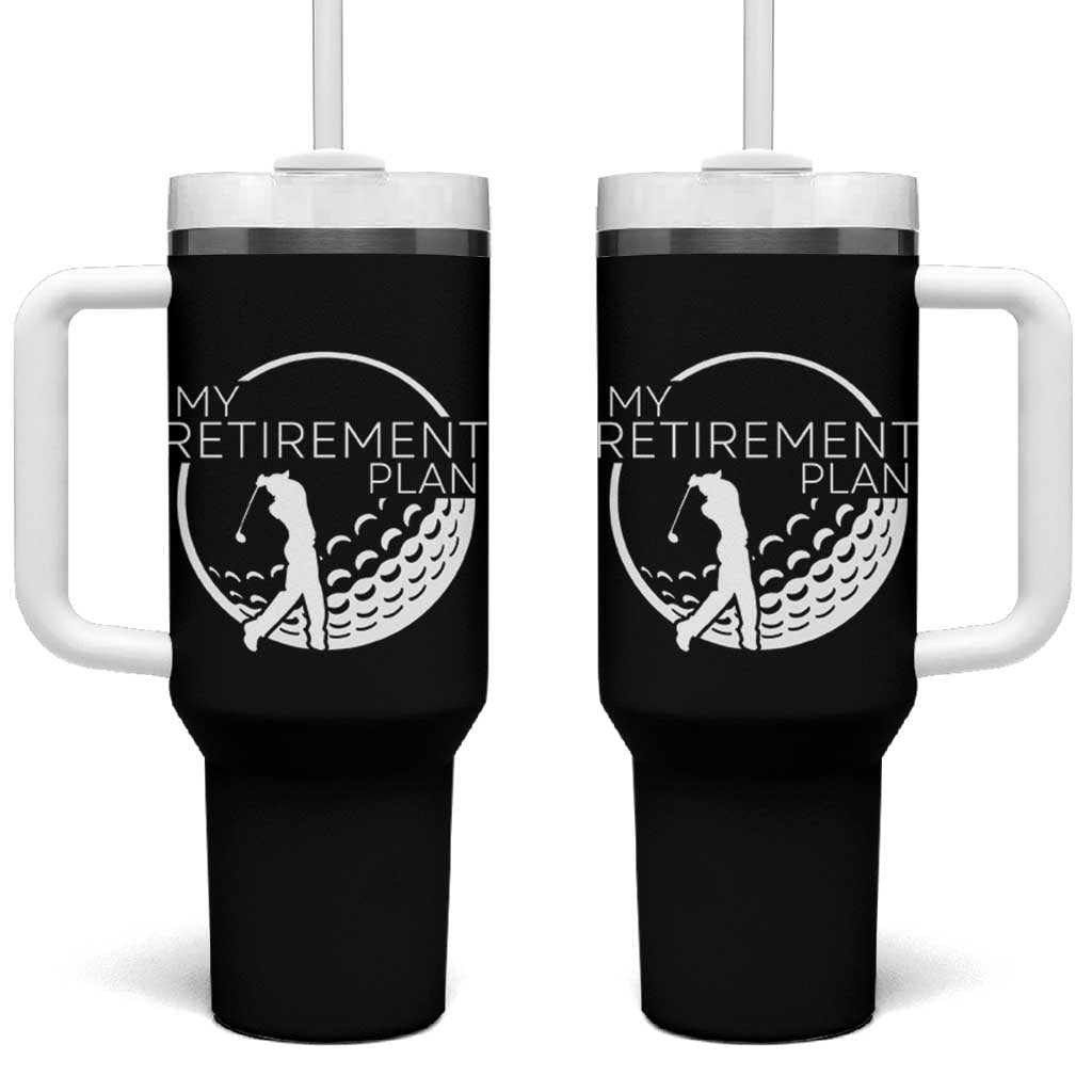 Funny Retirement Golf Tumbler With Handle Saying Golfing Gift - Wonder Print Shop
