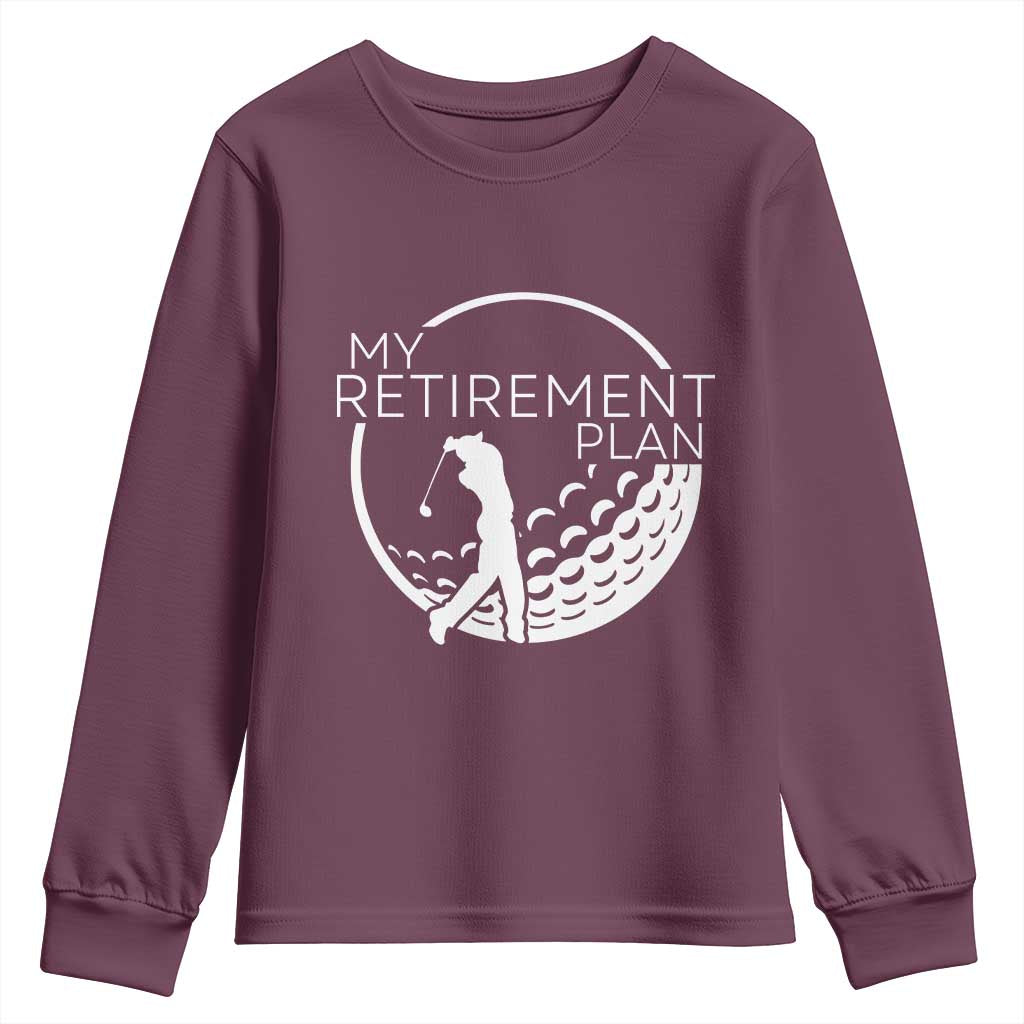 Funny Retirement Golf Youth Sweatshirt Saying Golfing Gift - Wonder Print Shop