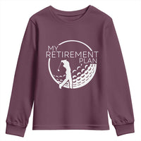 Funny Retirement Golf Youth Sweatshirt Saying Golfing Gift - Wonder Print Shop