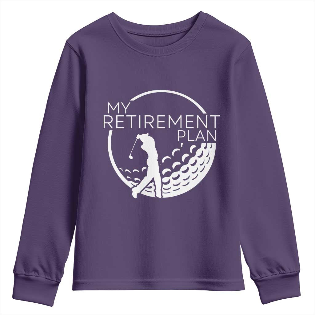 Funny Retirement Golf Youth Sweatshirt Saying Golfing Gift - Wonder Print Shop