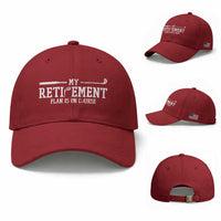 My Retirement Plan Is On Course Baseball Cap Funny Golf Lover Gift
