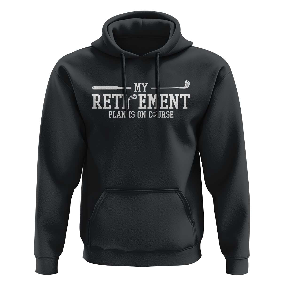 My Retirement Plan Is On Course Hoodie Funny Golf Lover Gift - Wonder Print Shop
