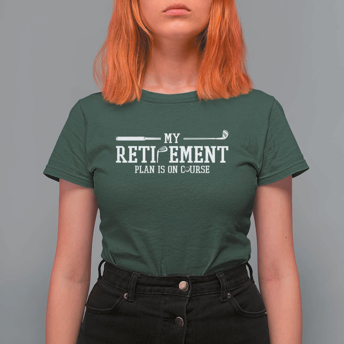 My Retirement Plan Is On Course T Shirt For Women Funny Golf Lover Gift - Wonder Print Shop