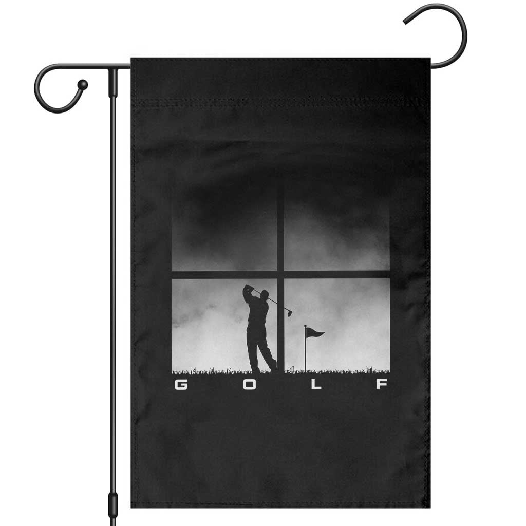 Gift For Sports Lover Garden Flag Retro Golf Silhouette Art - Wonder Print Shop
