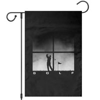 Gift For Sports Lover Garden Flag Retro Golf Silhouette Art - Wonder Print Shop