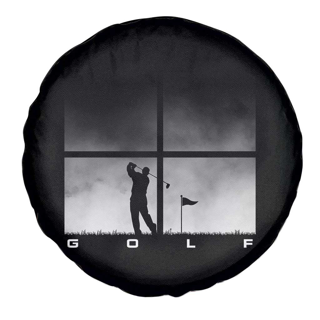 Gift For Sports Lover Spare Tire Cover Retro Golf Silhouette Art - Wonder Print Shop