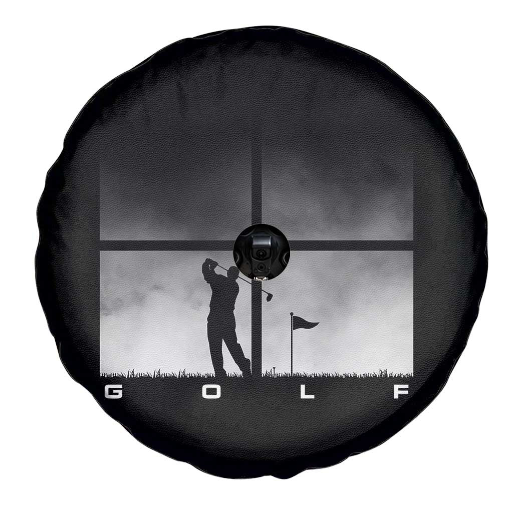 Gift For Sports Lover Spare Tire Cover Retro Golf Silhouette Art - Wonder Print Shop