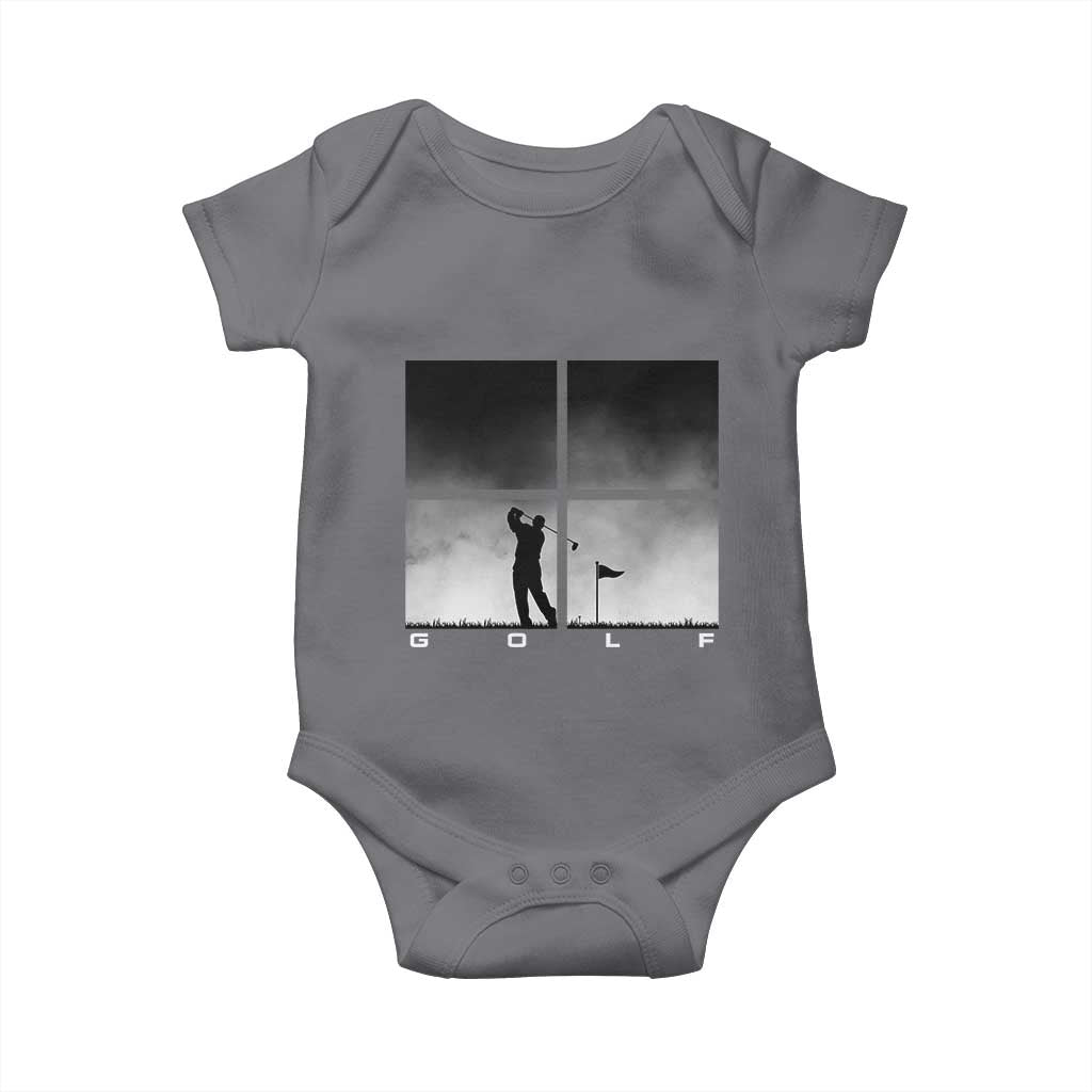 Gift For Sports Lover Baby Onesie Retro Golf Silhouette Art - Wonder Print Shop