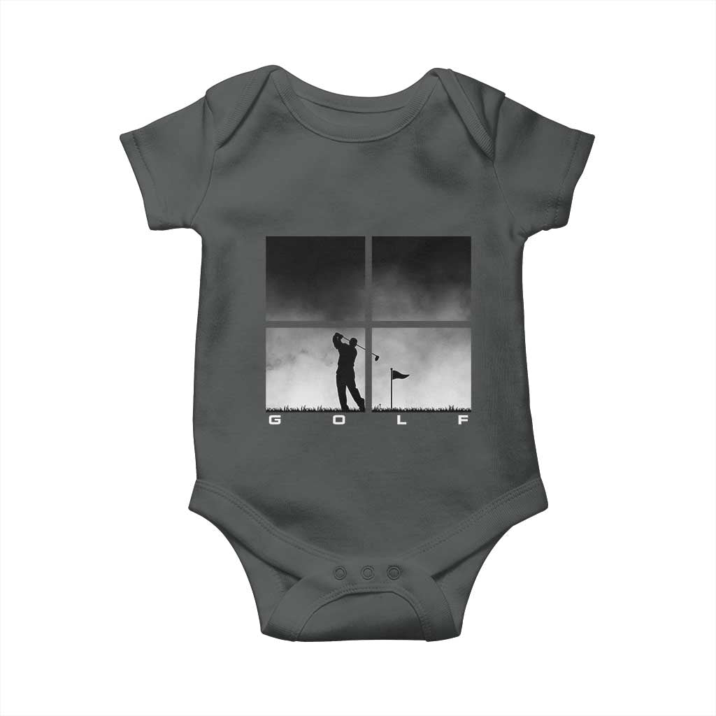 Gift For Sports Lover Baby Onesie Retro Golf Silhouette Art - Wonder Print Shop