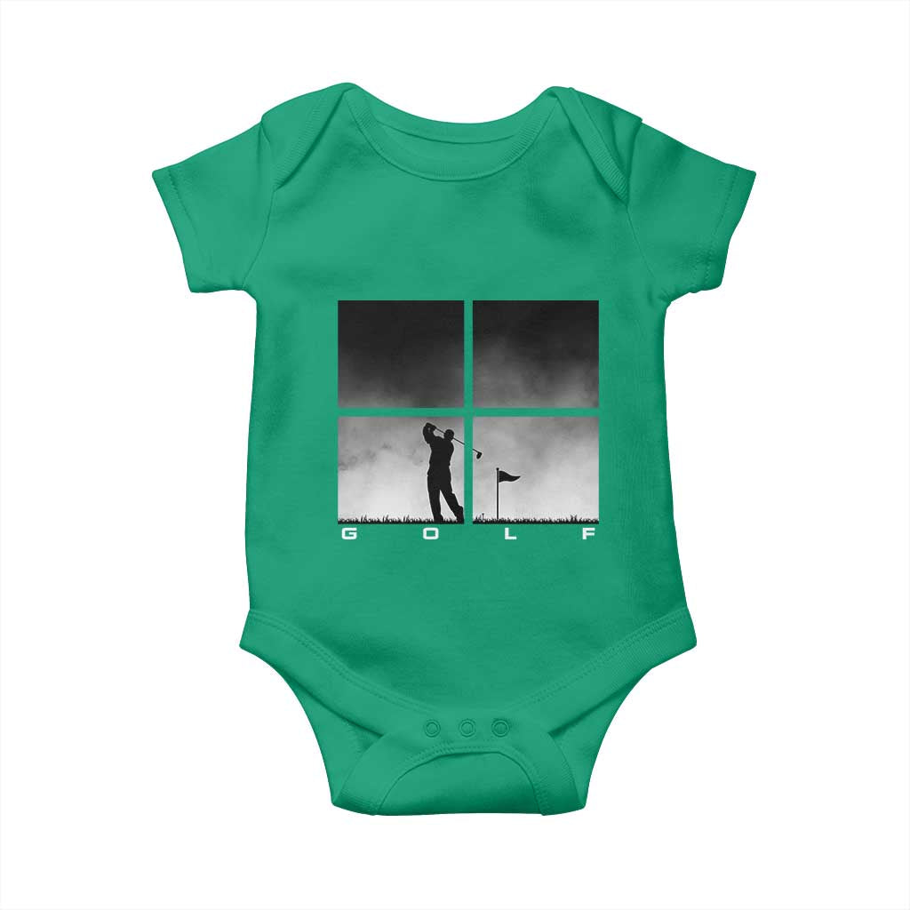 Gift For Sports Lover Baby Onesie Retro Golf Silhouette Art - Wonder Print Shop