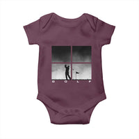 Gift For Sports Lover Baby Onesie Retro Golf Silhouette Art - Wonder Print Shop