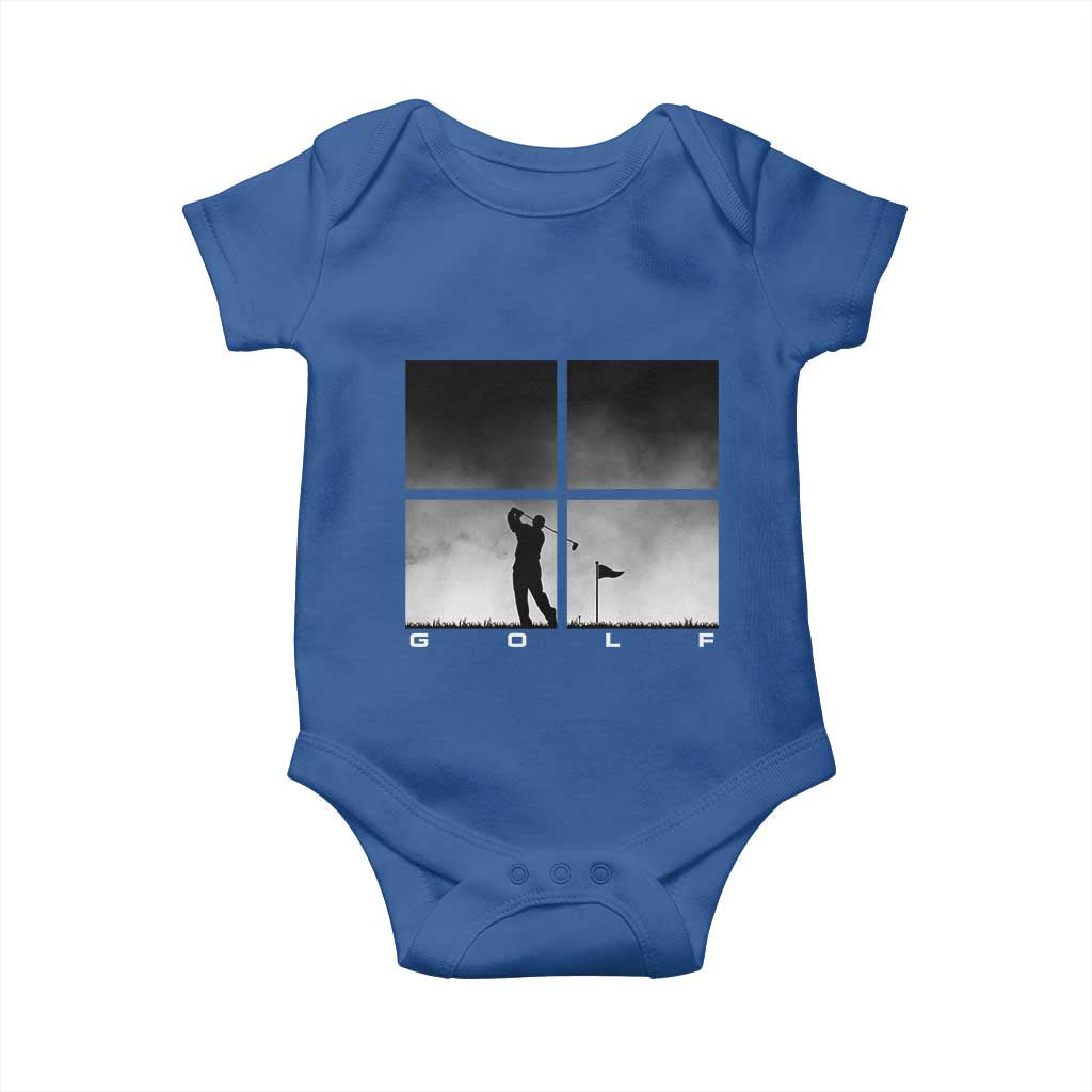 Gift For Sports Lover Baby Onesie Retro Golf Silhouette Art - Wonder Print Shop