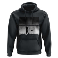 Gift For Sports Lover Hoodie Retro Golf Silhouette Art - Wonder Print Shop
