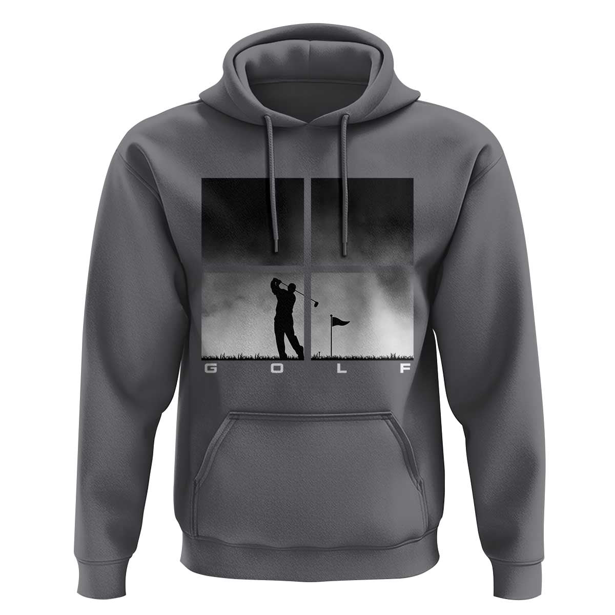 Gift For Sports Lover Hoodie Retro Golf Silhouette Art - Wonder Print Shop