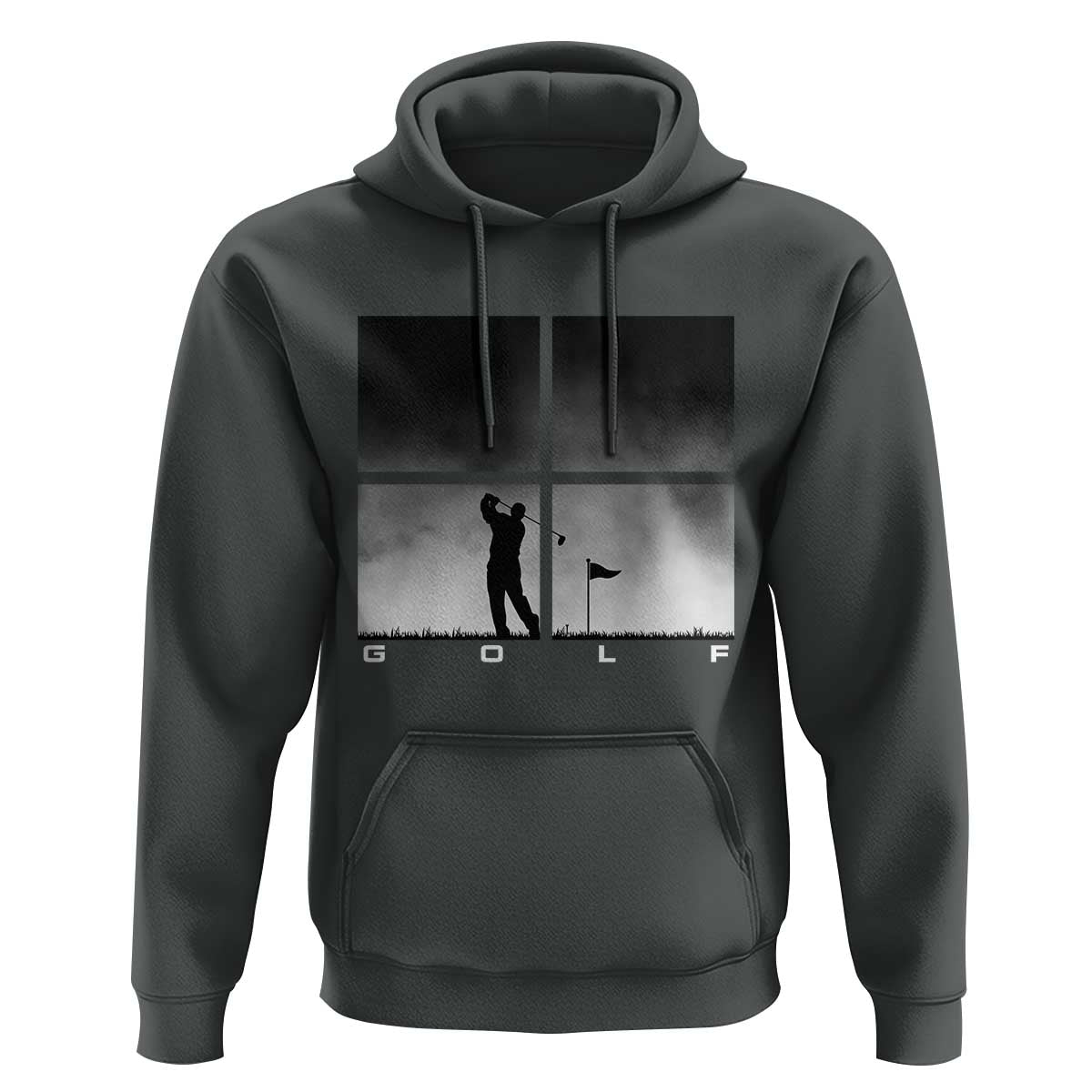 Gift For Sports Lover Hoodie Retro Golf Silhouette Art - Wonder Print Shop
