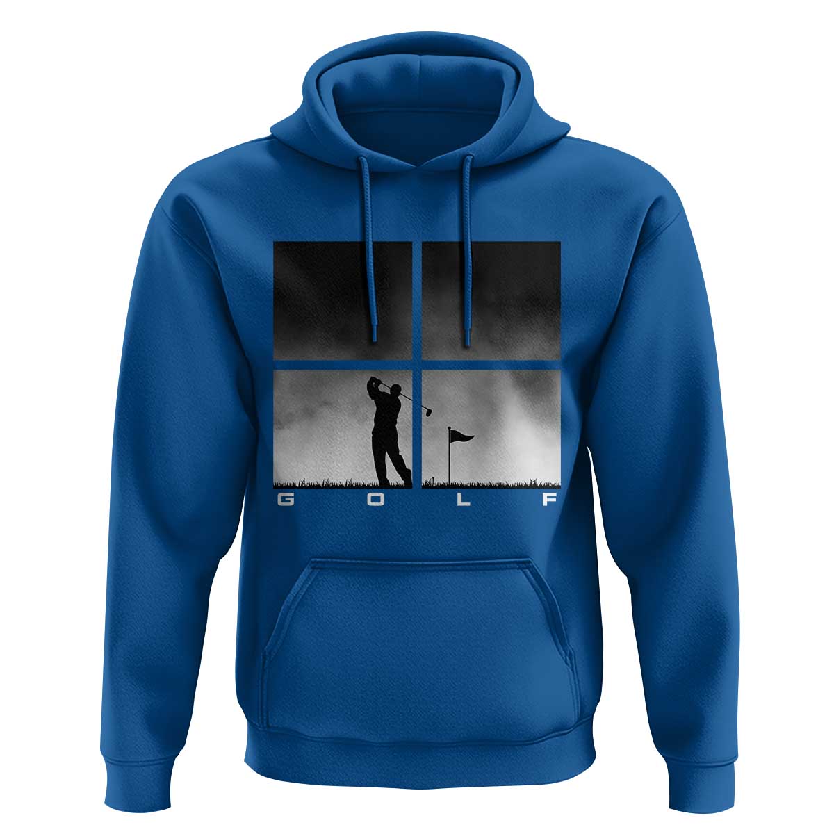 Gift For Sports Lover Hoodie Retro Golf Silhouette Art - Wonder Print Shop