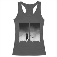 Gift For Sports Lover Racerback Tank Top Retro Golf Silhouette Art - Wonder Print Shop