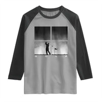 Gift For Sports Lover Raglan Shirt Retro Golf Silhouette Art - Wonder Print Shop