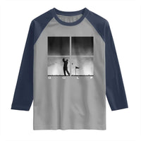 Gift For Sports Lover Raglan Shirt Retro Golf Silhouette Art - Wonder Print Shop
