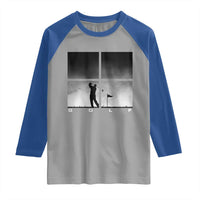 Gift For Sports Lover Raglan Shirt Retro Golf Silhouette Art - Wonder Print Shop