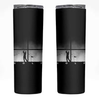 Gift For Sports Lover Skinny Tumbler Retro Golf Silhouette Art - Wonder Print Shop