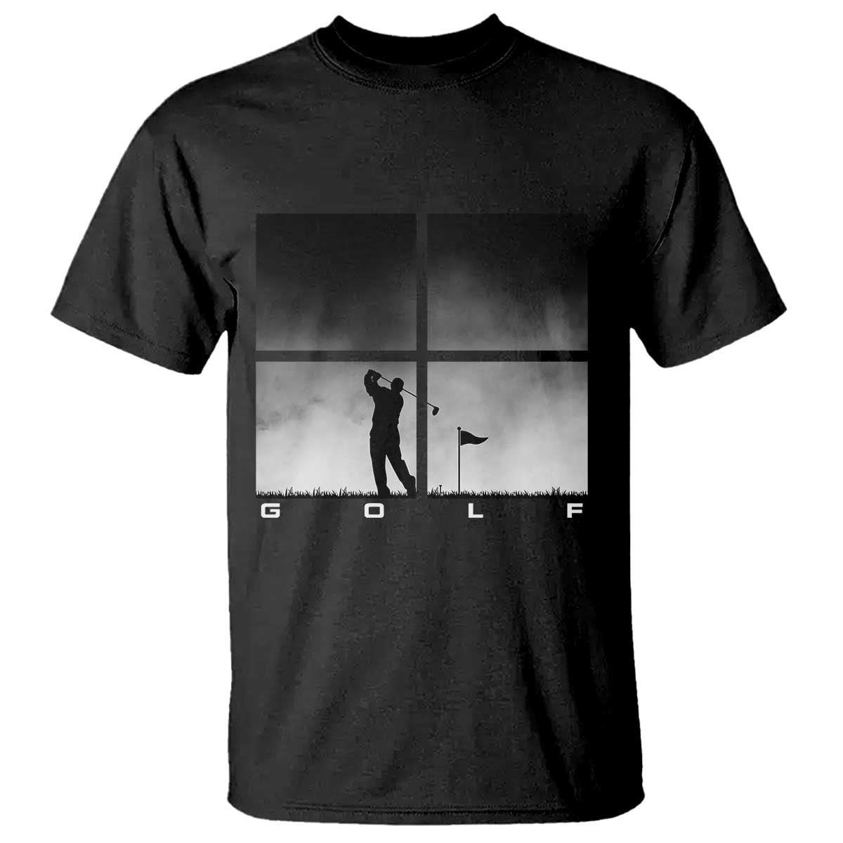 Gift For Sports Lover T Shirt Retro Golf Silhouette Art - Wonder Print Shop