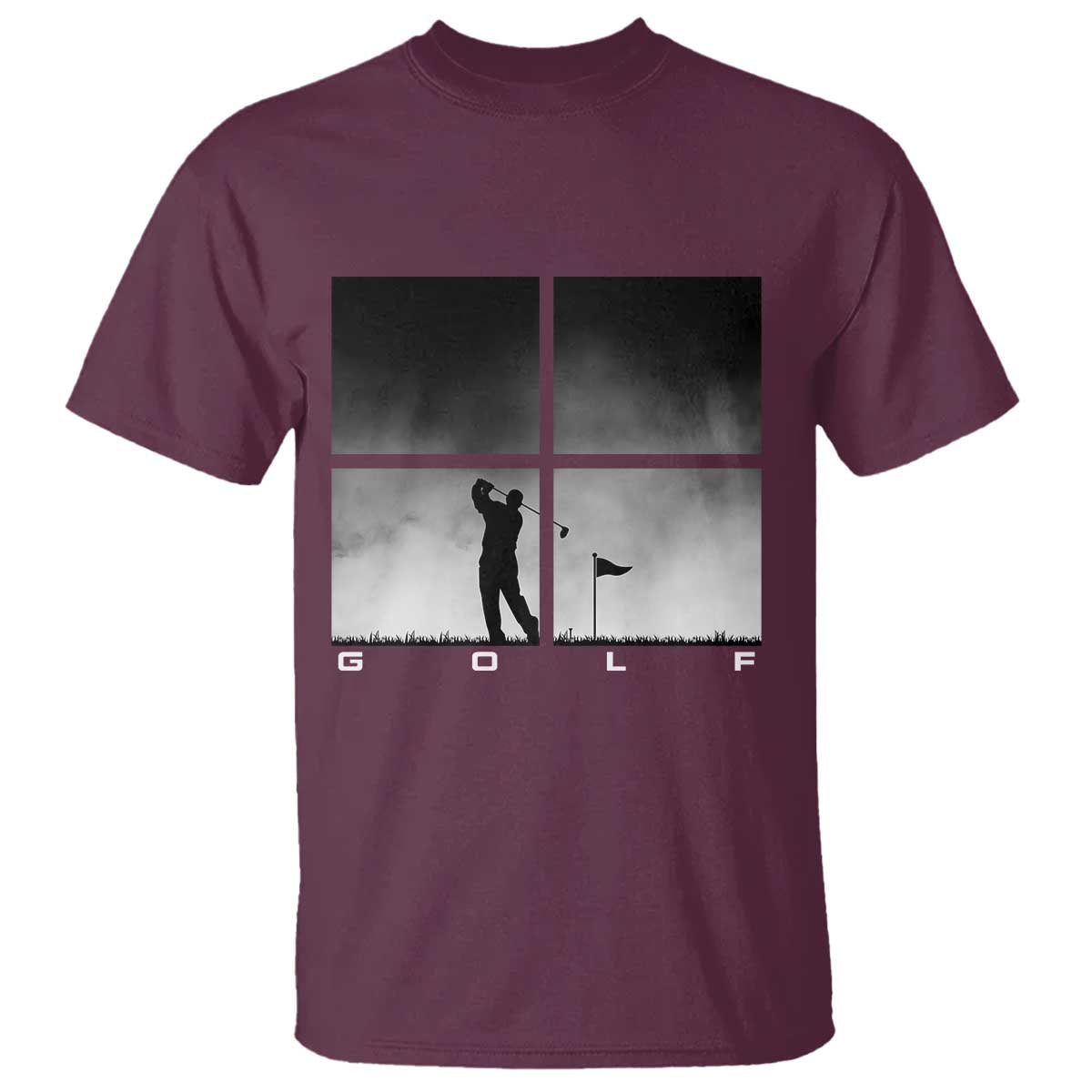 Gift For Sports Lover T Shirt Retro Golf Silhouette Art - Wonder Print Shop