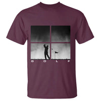 Gift For Sports Lover T Shirt Retro Golf Silhouette Art - Wonder Print Shop