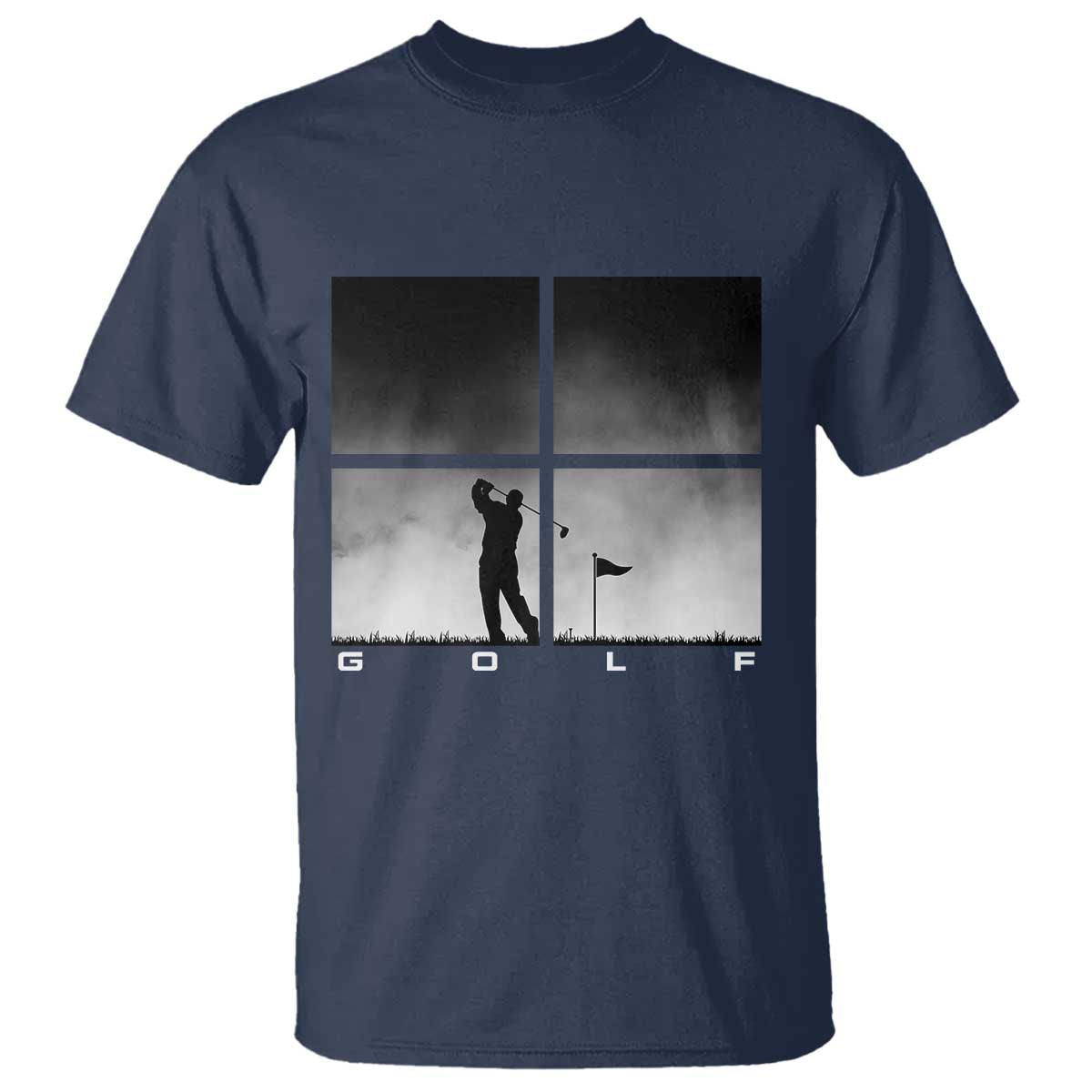 Gift For Sports Lover T Shirt Retro Golf Silhouette Art - Wonder Print Shop